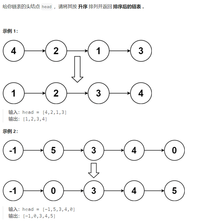 leetcode148. 排序链表